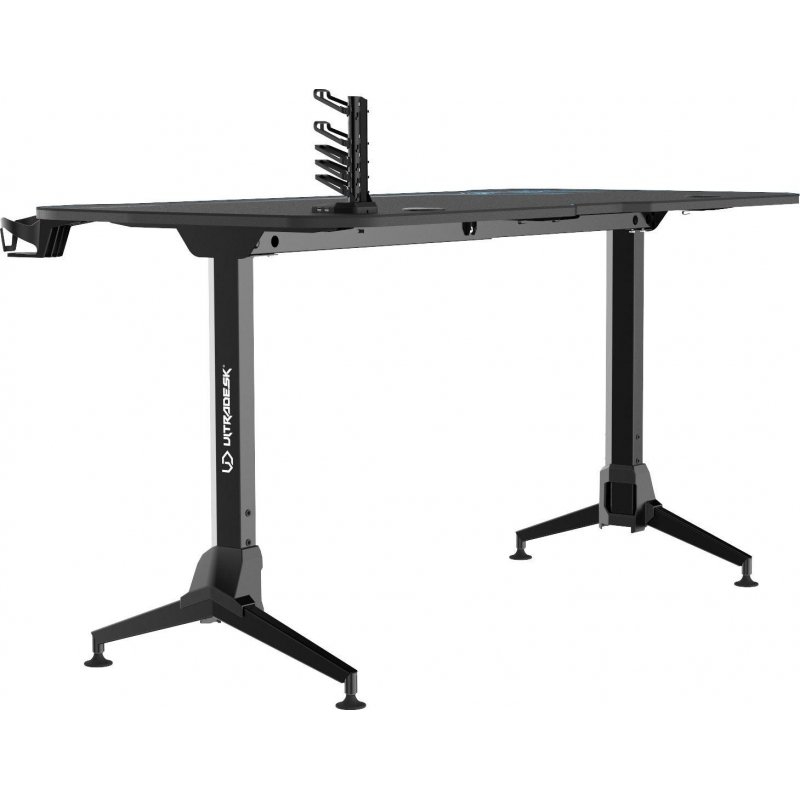 Gaming desk Ultradesk Grand Gaming Desk, Black with blue mat UDESKGD