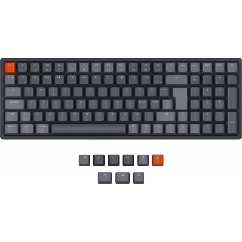 Keychron K4 V2 RGB Aluminum Hot Swap mechanical keyboard, Gateron Brown