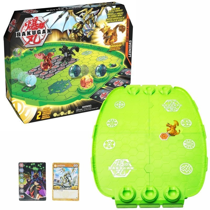 Bakugan Evo Battle Arena, Includes Exclusive Leonidas , 2 Cards and  BakuCores, Neon Game Board for Collectibles, Ages 6 and Up 6062734 buy in  the online store at Best Price